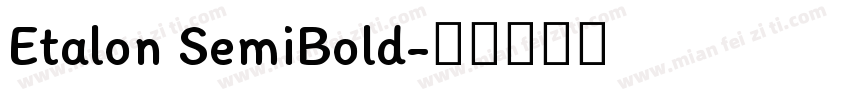 Etalon SemiBold字体转换